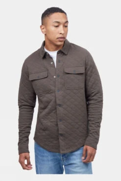 Tentree Mens Colville Quilted Shirt -North Trail Outfitters a1844353 6666 b