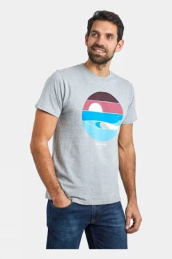 Weird Fish Mens Sunrise Recycled Organic Graphic Tee -North Trail Outfitters b12bac0361 7272 s