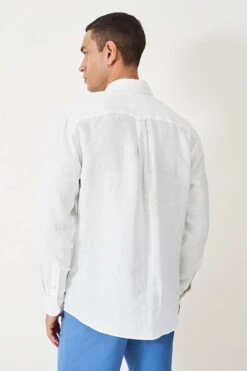 Mens Long Sleeve Linen Shirt -North Trail Outfitters b12bcb0216 1010 c