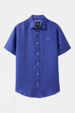 Mens Short Sleeve Linen Shirt
