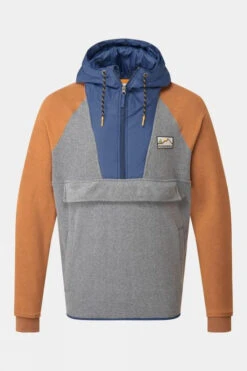 Passenger Mens Woodland Hooded Half Zip Polar Fleece