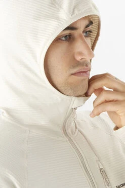 Salomon Mens Essential Lightwarm Fleece Hoodie 14 Salomon Mens Essential Lightwarm Fleece Hoodie -North Trail Outfitters b12bea0102 1111 e