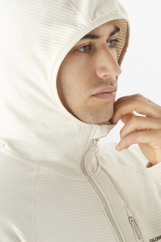 Salomon Mens Essential Lightwarm Fleece Hoodie 7 Salomon Mens Essential Lightwarm Fleece Hoodie - Image 5