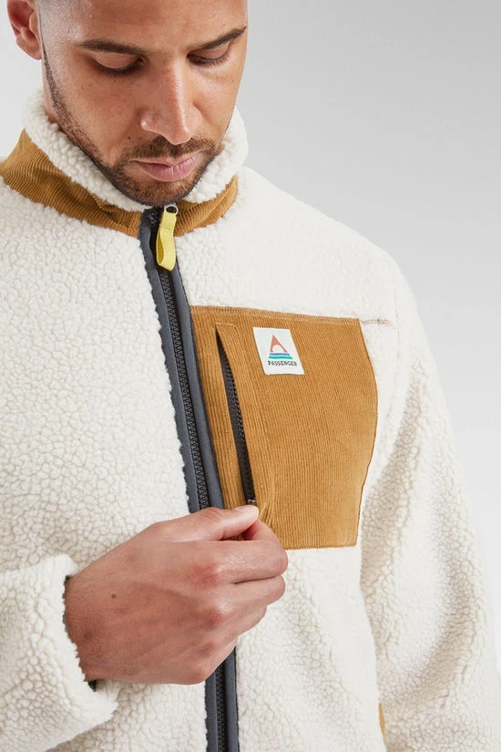 Mens Trekker Recycled Sherpa Full Zip Fleece 11 Mens Trekker Recycled Sherpa Full Zip Fleece - Image 9