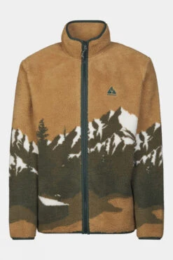 Mens Bjerg Landscape Full Zip Fleece