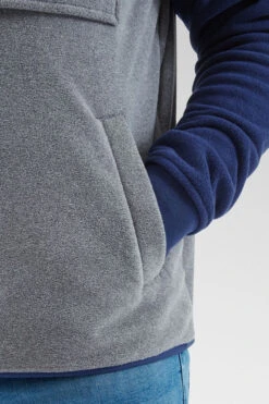 Mens Woodland Hooded 1/2 Zip Recycled Polar Fleece -North Trail Outfitters b12bed0117 4472 s