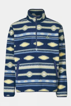Mens Pehoe Printed Snap Half Zip Fleece