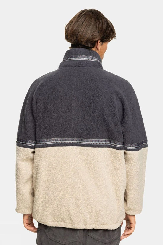 Quiksilver Mens Take Us Back Block Polar Half Zip Fleece 6 Quiksilver Mens Take Us Back Block Polar Half Zip Fleece - Image 4