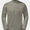 Jack Wolfskin Mens Taunus Half Zip Fleece 1 Jack Wolfskin Mens Taunus Half Zip Fleece -North Trail Outfitters b12bfa0194 737j a