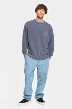 Quiksilver Mens Garment Dye Crew Sweatshirt -North Trail Outfitters b12bfa0392 4141 f