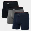 Saxx Mens Vibe Xtra Boxer Briefs (3 Pack) -North Trail Outfitters b12gcb0030 7071 a