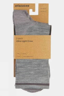 Unisex Ultra Light Crew Socks (2 Pack) 7 Unisex Ultra Light Crew Socks (2 Pack) -North Trail Outfitters b22dab0175 7271 c