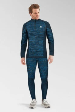 Odlo Womens Blackcomb Eco BL Turtle Neck Long Sleeve Half Zip Top -North Trail Outfitters c12bab0007 4141 f