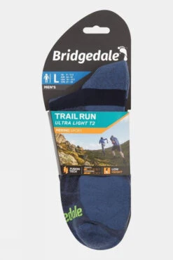 Bridgedale Mens Ultra Light T2 Merino Sport Low Socks -North Trail Outfitters m31144434040o